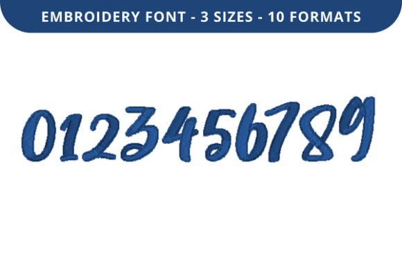 Bragging Rights Font 0 to 9: A Versatile Embroidery Tool for Personalized Designs