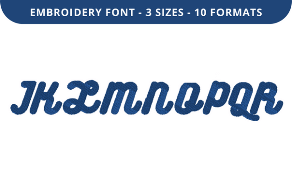 Buck Harry Font J to R: A Versatile Embroidery Font for Personalized Designs