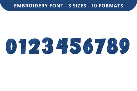 Cake Layer Font 0 to 9: A Versatile Embroidery Solution