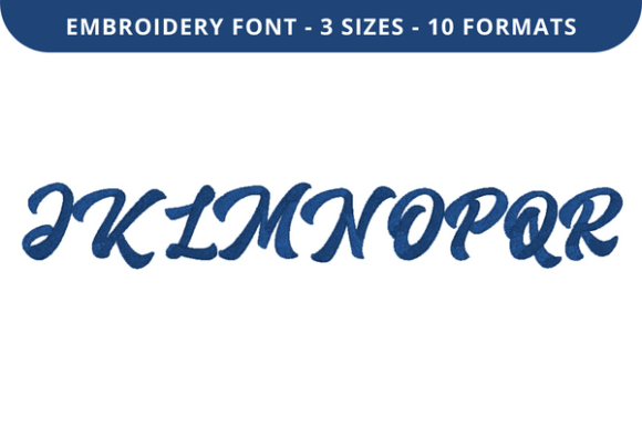 Dallaser Font J to R: Elegant Embroidery for Personalized Projects