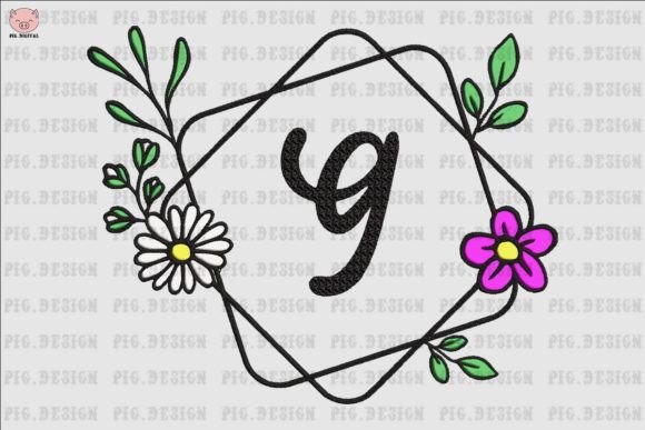 Flower Daisy Font G: A Beautiful Addition to Your Embroidery Projects