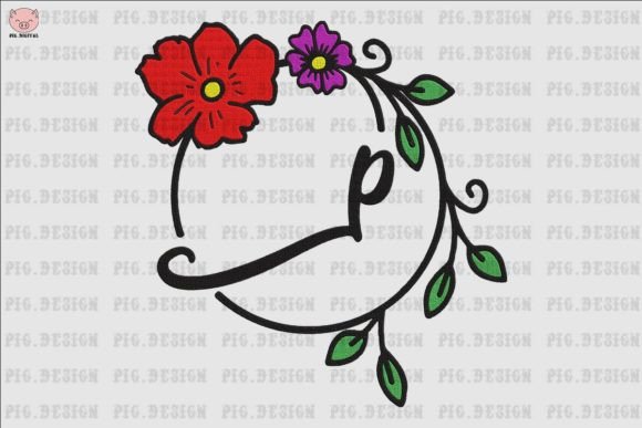 Flower Font P Embroidery: A Unique Way to Express Creativity