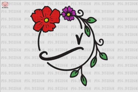 Flower Font V: The Perfect Way to Decorate Your Embroidery Projects