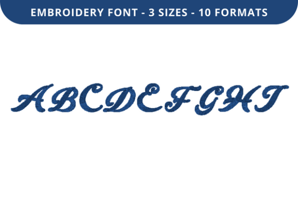 Fonso Font a to I: A Versatile Embroidery Font for Personalized Designs