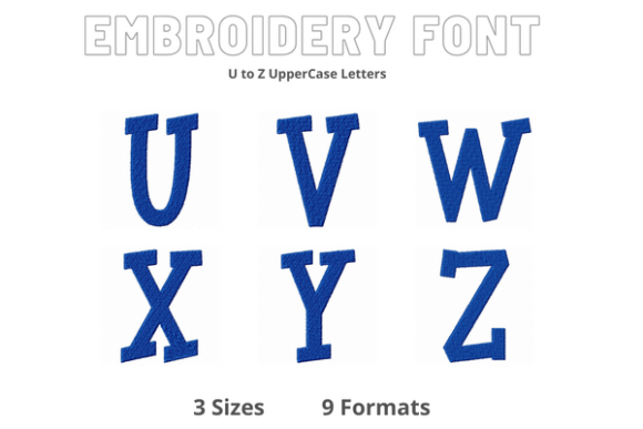 Font U to Z: A Comprehensive Guide to High-Quality Embroidery Typography