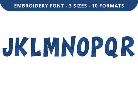Funny Man Font J to R: A Versatile Embroidery Font for Creative Projects