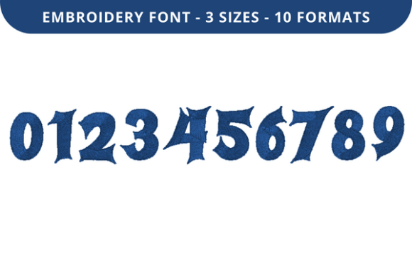 Haunting Sounds Font 0 to 9: A Unique Embroidery Solution for Creative Expression