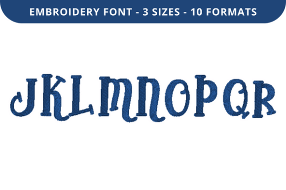 Mystically Font J to R: A Versatile Embroidery Solution for Creative Projects