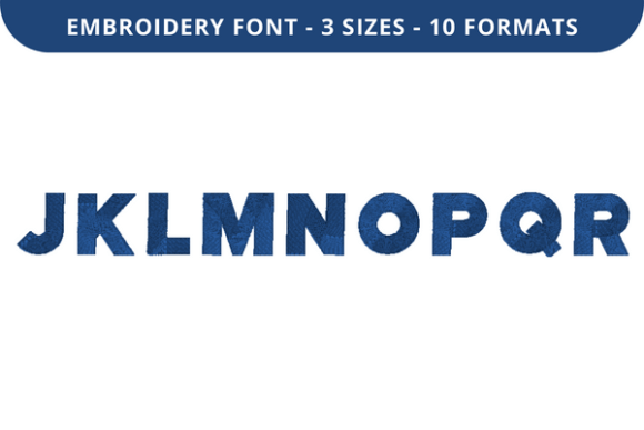 Pure Block Font J to R: A Versatile Embroidery Solution for Every Project
