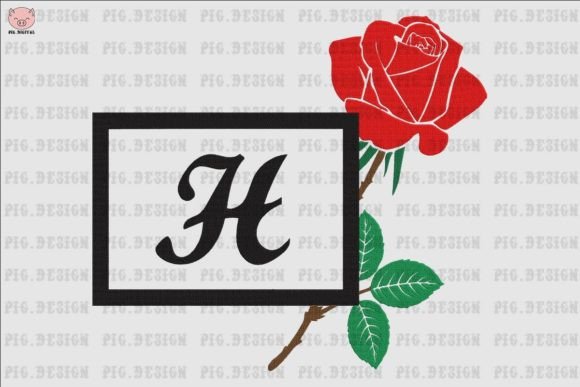 Rose Font H: The Perfect Way to Decorate Your Embroidery Projects